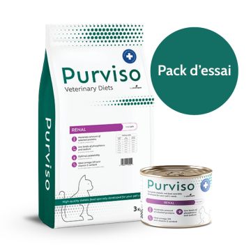Purviso Veterinary Diets Renal Kit de Test pour Chat 3kg & 200g