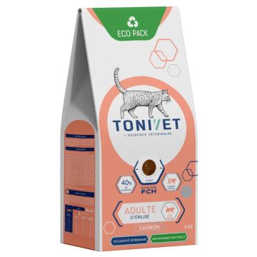 Tonivet Adulte Stérilisé pour Chat au Saumon