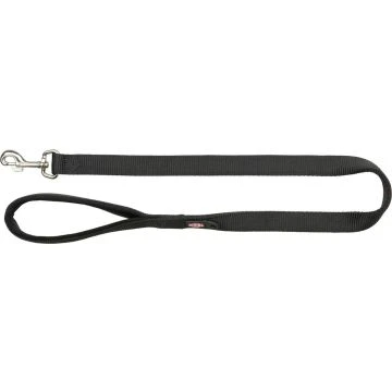 Trixie Premium Hondenleiband Nylon 1m/25mm Zwart
