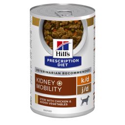 Hill's Prescription Diet K/D + Mobility au poulet et légumes mijoté pour chien 12x354g