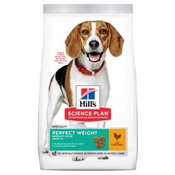 Hill's Science Plan Adult Perfect Weight Medium Hondenvoer Met Kip 12kg