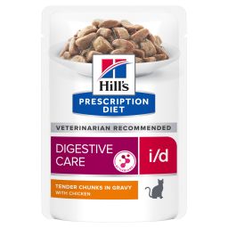 Hill’s Prescription Diet I/D – Kattenvoer met Kip – Maaltijdzakjes 12x85g