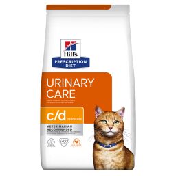 Hill's Prescription Diet C/D Urinary Mutlicare Croquettes pour chat au poulet 12kg