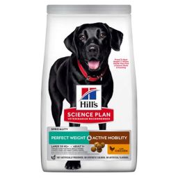 Hill's Science Plan Perfect Weight & Active Mobility Croquettes Pour Chien Adulte De Grande Race Au Poulet 12kg