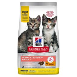 Hill's Science Plan Perfect Digestion Croquettes Pour Chaton Au Poulet Et Riz 1,5kg
