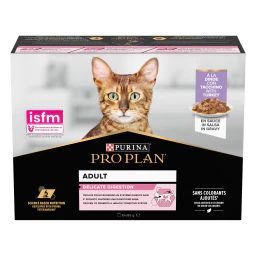 Pro Plan Delicate Digestion Adult Natvoer Kat Met Kalkoen 10x85g