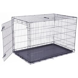Cage Avec 1 Porte - Xxl - Noir - 122x84x76cm