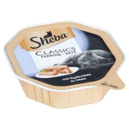 Sheba Classics Barquette Terrine pour Chat Au Veau 85g