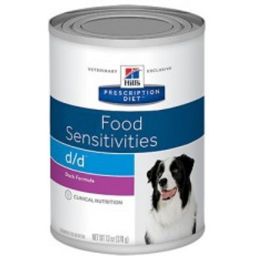 Hill's Prescription Diet D/d Food Sensitivities Hondenvoer Nat Met Eend & Rijst 12x370g