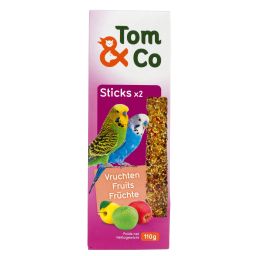 Tom&Co Sticks voor Parkieten Vruchten 2x55g