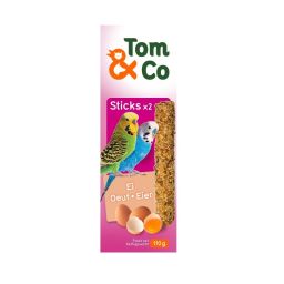 Tom&Co Sticks voor Parkieten Ei 2x55g