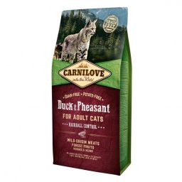 Carnilove Adult Hairball Control Eend & Fazant Kattenvoer 6kg