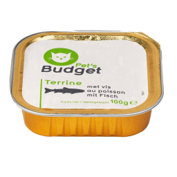 Pets Budget Nourriture Humide pour Chat au Poisson 100g