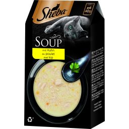 Sheba Real Soup Kip 4x40g