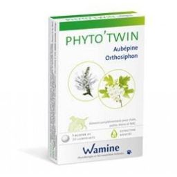 Wamine Phyto'Twin Aubepine/Orthosiphon - 30 Comprimés