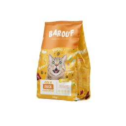 Barouf Adult Kattenbrokken Eend & Appel 3kg