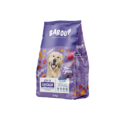Barouf Big Crunch Croquettes Pour Chien Adulte En Poulet 12kg