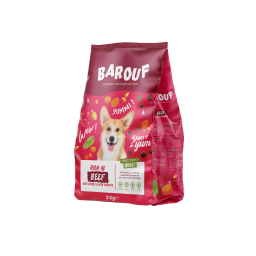 Barouf Little Crunch Croquettes Pour Chien Adulte En Boeuf 3kg