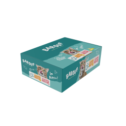 Barouf Terrine met Stukjes Kattenvoer Multipack 