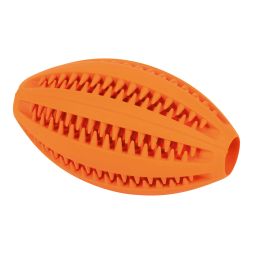 GOOD JOUET CAOUTCHOUC BALLE RUGBY PIQUE ORANGE
