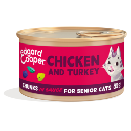 Edgard & Cooper Senior Morceaux en Sauce pour Chat Poulet & Dinde 85g