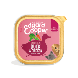 Edgard & Cooper Puppy Barquette pour Chiot Canard & Poulet 300g