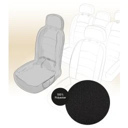 Flamingo Housse de Protection pour Siège de Voiture Oslo Design Siège Avant Noir