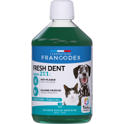 Francodex Fresh Dent Hygiène Bucco-Dentaire pour Chiens et Chats 500ML