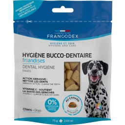 Francodex Hygiène Bucco-Dentaire Friandises au Canard pour Chiens et Chiots 75g