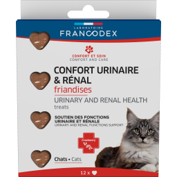 Francodex Confort Urinaire & Rénal Friandises pour Chats 12 pièces