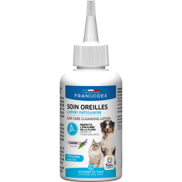 Francodex Soin Oreilles Loition Nettoyante pour Chiens et Chats 125ml