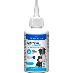 Francodex Soin Yeux Lotion Nettoyante pour Chiens et Chats 125ml