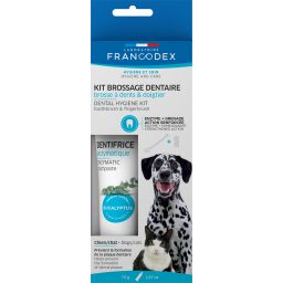Francodex Kit Brossage Dentaire pour Chiens et Chats 70g
