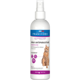 Francodex Spray Antiparasitaire en Diméthicone pour Chats 200ml