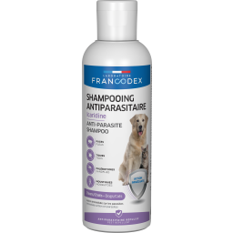Francodex Shampooing Antiparasitaire en Icaridine pour Chiens et Chats 250ml