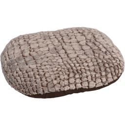 Coussin Snoozzy Ovale Fermeture Eclair Brun 60x50x8cm