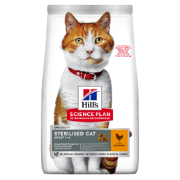Hill's Science Plan Young Adult Sterilised Cat Croquettes Pour Chat Stérilisé Au Poulet 1.5kg