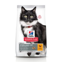 Hill's Science Plan Mature Adult Sterilised Cat Croquettes Pour Chat Agé Stérilisé Au Poulet 1.5kg
