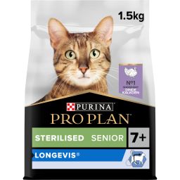 Pro Plan Croquettes Longevis Chat (senior 7+ / Stérilisé) Dinde 1,5kg