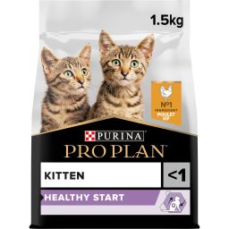 Pro Plan Healthy Start Kitten Croquettes pour Chaton Poulet 1,5 kg