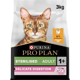 Pro Plan Croquettes Delicate Digestion Chat (adulte / Stérilisé) Poulet 3kg