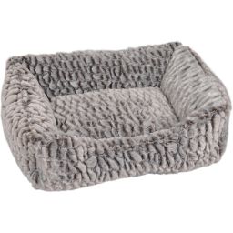 Panier Snoozzy Rectangulaire Gris/noir 50x40x15cm