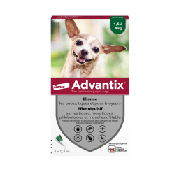 Advantix heel kleine honden 2-4kg 6 pipetten