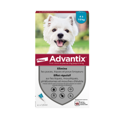 Advantix kleine honden 4-10kg 4 pipetten