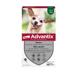 Advantix heel kleine honden 2-4kg 4 pipetten