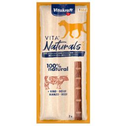 Vitakraft Vita Naturals Sticks Snacks pour Chiens au Bœuf 2 pièces