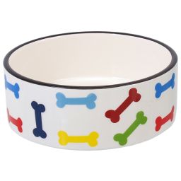 Dog Fantasy Gamelle En Céramique - Motif Os - 16x6cm