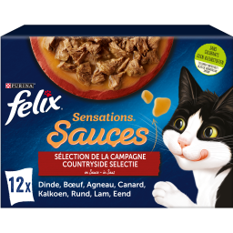 Felix Sensations Sélection De La Campagne En Sauce pour Chat Adult 12x85g