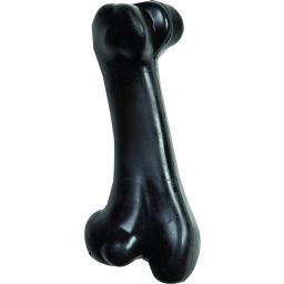 Flamingo Jouet Chien Caoutchouc Gladiator Os XL Noir 22cm