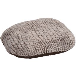 Coussin Snoozzy Ovale Fermeture Eclair Brun 80x62x8cm